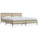 Bed Frame without Mattress Sonoma Oak 180x200 cm Super King 3280013