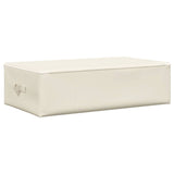 Storage Boxes 2 pcs Fabric 70x40x18 cm Cream 332908