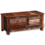 Reclaimed TV Hi-Fi Cabinet Side Cabinet Solid Wood 241629