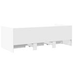 ZNTS Daybed with Drawers without Mattress White 90x200 cm 3280818