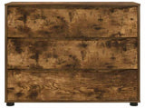 Storage Cabinet Smoked Oak 80 x 31 x 81 cm Engineered Wood 888852