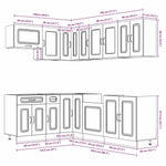 ZNTS 11 Piece Kitchen Cabinet Set Kalmar White Engineered Wood 3314881