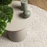 ZNTS Shaggy Rug PAMPLONA High Pile Modern Cream 200x200 cm 375238