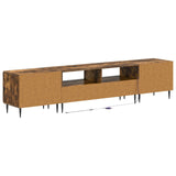 5 Piece LED TV Cabinet Smoked Oak Engineered Wood 3416521