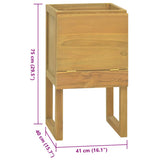 Bathroom Cabinet 41x40x75 cm Solid Wood Teak 338246
