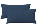 Cushion with Pillow HEERLEN 2 pcs Blue Fabric 927690