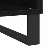 Record Cabinet Black Oak 100 x 38 x 48 cm Engineered Wood 862907