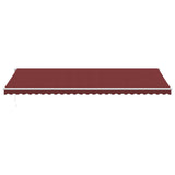 Manual Retractable Awning with LED Burgundy 600x350 cm 3214995