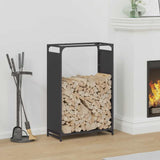 Firewood Rack Black 60x28x90 cm Cold-rolled steel 864211