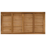 Table Top Rectangular Solid Teak Wood Natural 42033168