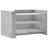 ZNTS Coffee Table Concrete Grey 80x50x50 cm Engineered Wood 848342