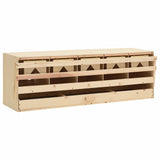 170660 Chicken Laying Nest 5 Compartments 117x33x38 cm Solid Pine Wood