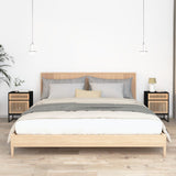 Bedside Cabinets 2 pcs Black 40x30x55.5 cm Engineered Wood&Iron 352094
