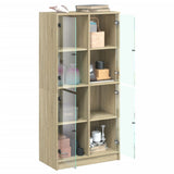 Highboard with Doors Sonoma Oak 68x37x142 cm Engineered Wood 3295859