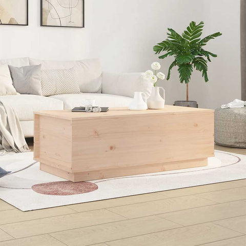 Coffee Table 100x50x35 cm Solid Wood Pine 813420