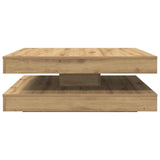 ZNTS Coffee Table 360-Degree Rotatable Artisan Oak 90x90x34.5 cm 3321359