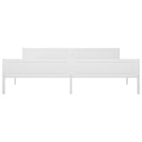 Bed Frame without Mattress Solid Pinewood White 200x200 cm 322109