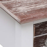 ZNTS Side Table Brown 40x40x40 cm Paulownia Wood 284067