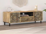 TV Cabinet 105x33x46 cm Solid Wood Mango 358226