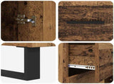 Highboard with Drawer 2 pcs Old Wood 69.5 x 34 x 180 cm 3415693