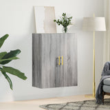 Wall Mounted Cabinet Grey Sonoma 69.5x34x90 cm 828418