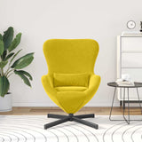 Egg Chair Yellow 63 x 73 x 90 cm Velvet 42002763