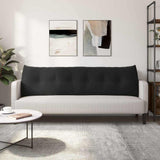 Back Pillow Black 180 x 24 x 50 cm Velvet 42014580