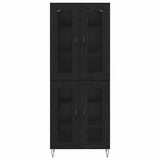 Highboard Black Oak 69.5 x 34 x 180 cm Engineered Wood 3403176