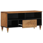 TV Cabinet 100x33x46 cm Solid Wood Mango 358300