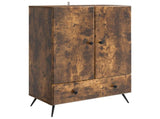 Sideboard Smoked Oak 66 x 34.5 x 95 cm Engineered Wood 895590