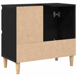 Bathroom Cabinet Black Oak 65 x 33 x 60 cm Engineered Wood 862811