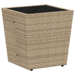 Garden Bistro Set 3 pcs Beige Poly rattan 3334959