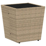 Garden Bistro Set 3 pcs Beige Poly rattan 3334959