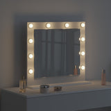 Vanity Mirror White 60 x 55 x 18 cm Glass and Engineered wood 868285