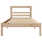 Bed Frame without Mattress 100x200 cm Solid Wood Pine 3305718