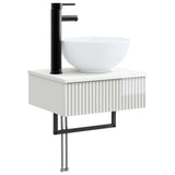 Bathroom Furniture Set 3 pcs High Gloss White Engineered Wood 3405591