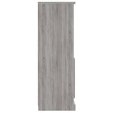Highboard Grey Sonoma 60x35.5x103.5 cm Engineered Wood 816318