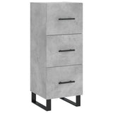 Sideboard Concrete Grey 34.5x34x90 cm Engineered Wood 828632