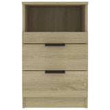 ZNTS Bedside Cabinet Sonoma Oak Engineered Wood 811238