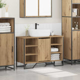 Bathroom Sink Cabinet with Shelf Artisan Oak 91 x 35 x 60 cm 869184
