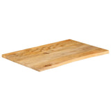Table Top Live Edge 70x60x3.8 cm Solid Wood Mango 370499