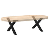 Coffee Table Legs X-Shaped 2 pcs Black 50x cm Steel 4012876
