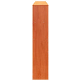 Headboard with Storage Wax Brown 200 cm Solid Wood Pine 855650