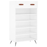 Shoe Cabinet White 60x35x105 cm Engineered Wood 829580
