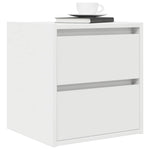 ZNTS Wall-mounted Bedside Cabinet White 38x34x40 cm 861247