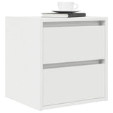 ZNTS Wall-mounted Bedside Cabinet White 38x34x40 cm 861247