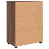 Bathroom Cabinet with Storage Brown Oak 60 x 35 x 80 cm 883311
