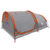 Hiking Tent Water-Resistant 2-Person Grey and Orange 42042228