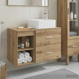 Bathroom Furniture Set 2 pcs Artisan Oak Engineered Wood 3403903
