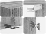 TV Cabinet Set Wall-mounted 5 pcs Grey Sonoma Engineered Wood 3409075